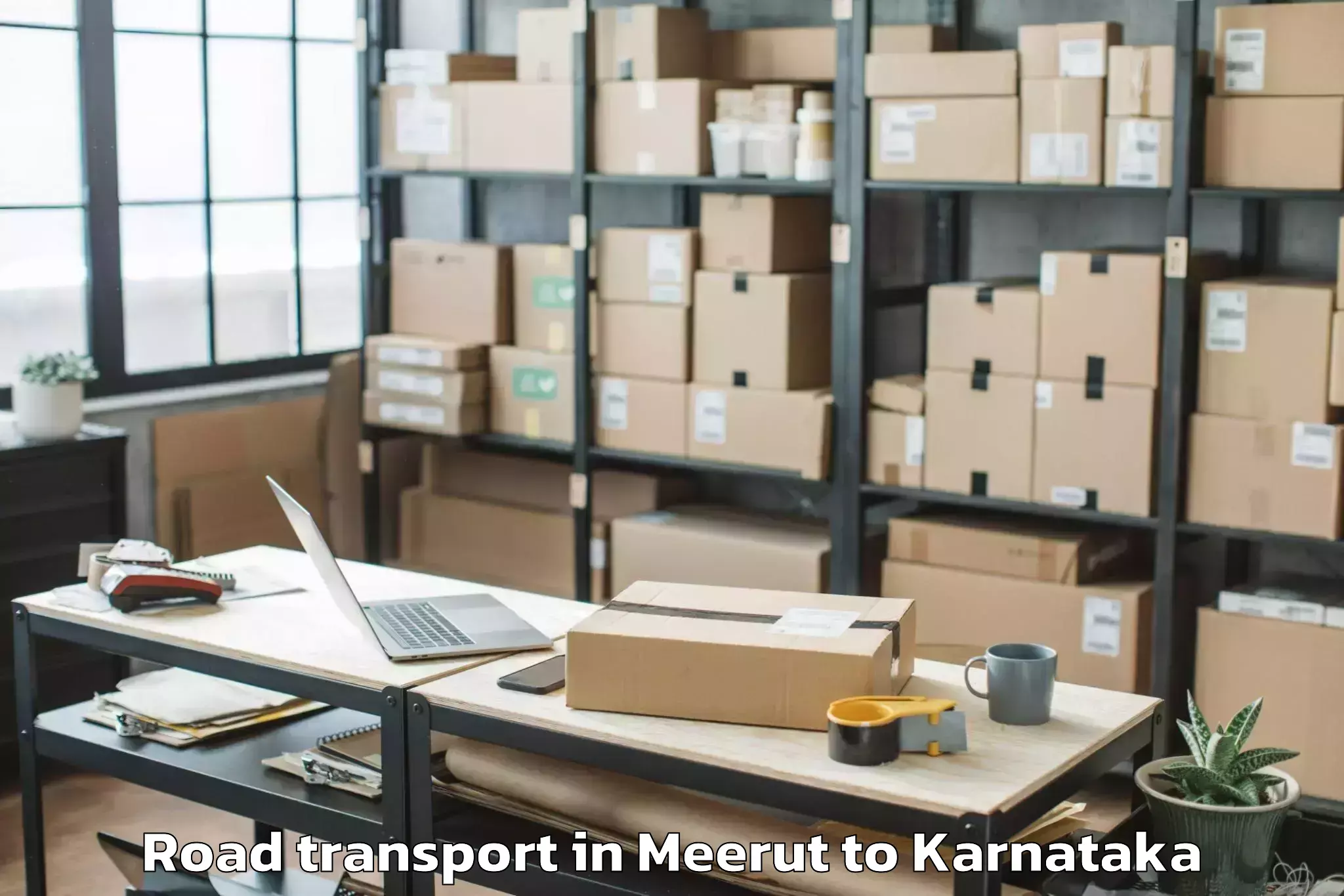 Quality Meerut to Harapanahalli Road Transport